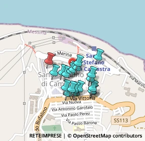 Mappa Via Vittorio Emanuele, 98077 Santo Stefano di Camastra ME, Italia (0.1635)