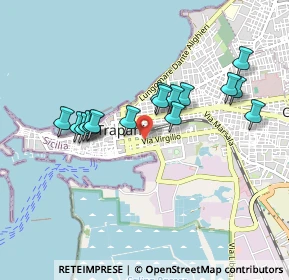 Mappa Piazza Giangiacomo Ciaccio Montalto, 91100 Trapani TP, Italia (0.91)