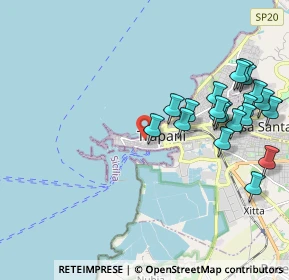 Mappa Via della Cuba, 91100 Trapani TP, Italia (2.502)