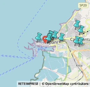 Mappa Via della Cuba, 91100 Trapani TP, Italia (1.55727)