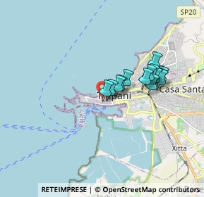 Mappa Via della Cuba, 91100 Trapani TP, Italia (1.49462)