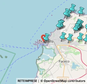 Mappa Via della Cuba, 91100 Trapani TP, Italia (6.291)