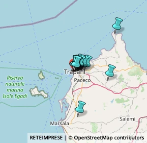 Mappa Via della Cuba, 91100 Trapani TP, Italia (6.15231)