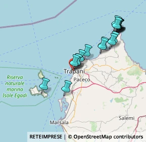 Mappa Via della Cuba, 91100 Trapani TP, Italia (17.49368)