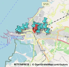 Mappa Via Federico De Roberto, 91100 Trapani TP, Italia (1.09813)