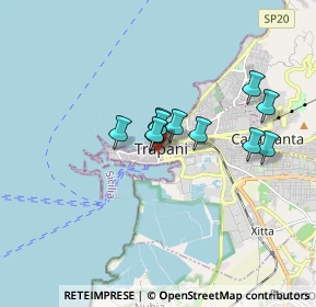 Mappa Via 30 Gennaio, 91100 Trapani TP, Italia (1.34091)