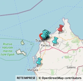 Mappa Via Giuseppe Mazzini, 91100 Trapani TP, Italia (5.92182)