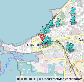 Mappa Via Vito Sorba, 91100 Trapani TP, Italia (0.99929)