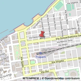 Mappa Via Giovanni Battista Fardella, 67, 91100 Trapani, Trapani (Sicilia)