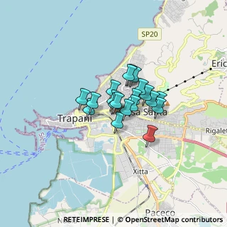 Mappa Via Generale Ameglio, 91100 Trapani TP, Italia (1.034)