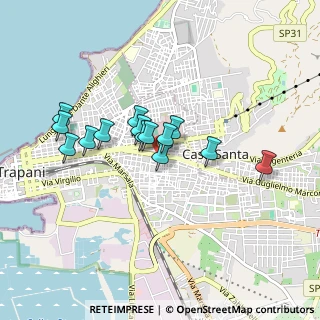 Mappa Via Conte Agostino Pepoli, 91100 Trapani TP, Italia (0.78571)
