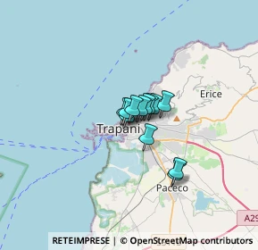 Mappa Via Vespri, 91100 Trapani TP, Italia (1.64583)