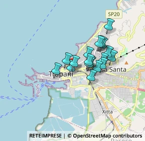 Mappa Via Vespri, 91100 Trapani TP, Italia (1.38278)