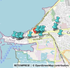 Mappa Via Cortese Cascio, 91100 Trapani TP, Italia (0.86938)