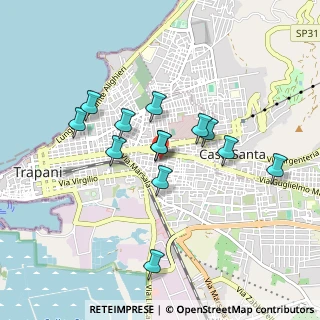 Mappa Via Milo, 91100 Trapani TP, Italia (0.85)