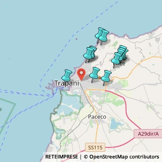 Mappa Via Cap. Verri, 91100 Trapani TP, Italia (3.57385)