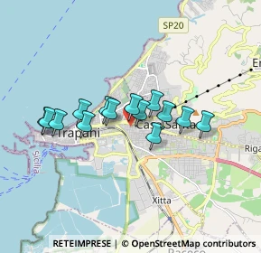 Mappa Via Capitano Verri, 91100 Trapani TP, Italia (1.485)