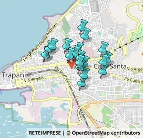Mappa Via Capitano Verri, 91100 Trapani TP, Italia (0.6325)