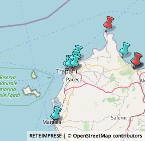 Mappa Via Mario Barresi, 91016 Erice TP, Italia (17.95692)