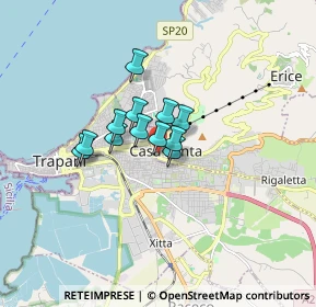 Mappa Via Mario Barresi, 91016 Erice TP, Italia (1.07167)