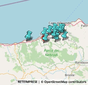 Mappa SS 289, 98075 San Fratello ME, Italia (9.989)