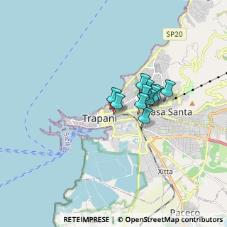 Mappa Via Alberto Tipa, 91100 Trapani TP, Italia (1.21364)