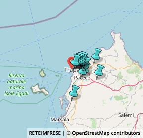 Mappa Via Torre di Ligny, 91100 Trapani TP, Italia (5.94462)