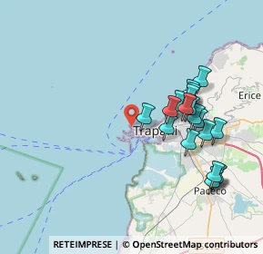 Mappa Via Torre di Ligny, 91100 Trapani TP, Italia (4.25579)