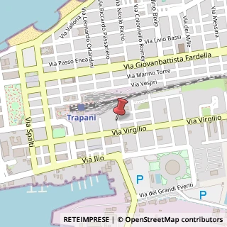Mappa Via Capitano Sergio Fontana,  7, 91100 Trapani, Trapani (Sicilia)