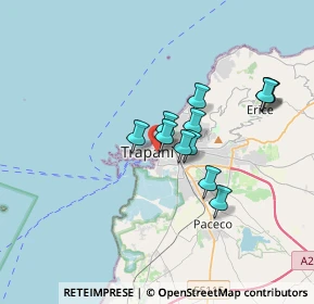 Mappa Via Capitano Fontana Sergio, 91100 Trapani TP, Italia (3.07167)