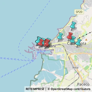 Mappa Vico dei Compagni, 91100 Trapani TP, Italia (1.38917)