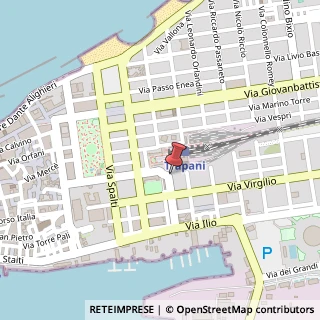 Mappa Piazza Giangiacomo Ciaccio Montalto, n 2, 91100 Trapani, Trapani (Sicilia)