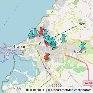 Mappa Via Sicani, 91100 Trapani TP, Italia (1.27909)