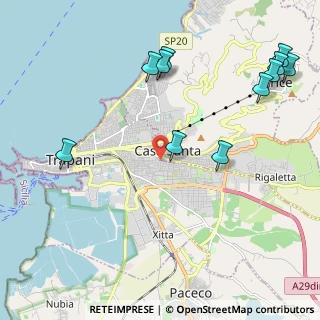 Mappa Via Sicani, 91100 Trapani TP, Italia (2.93545)