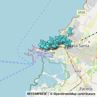 Mappa Via Bastioni, 91100 Trapani TP, Italia (0.91733)
