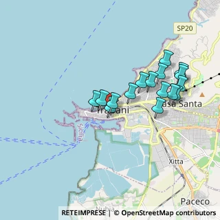 Mappa Via Bastioni, 91100 Trapani TP, Italia (1.87188)