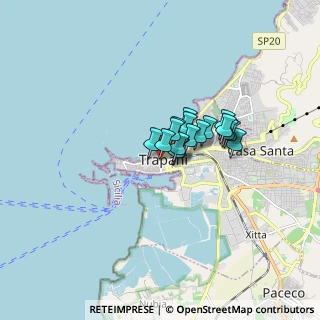 Mappa Via Bastioni, 91100 Trapani TP, Italia (1.00588)