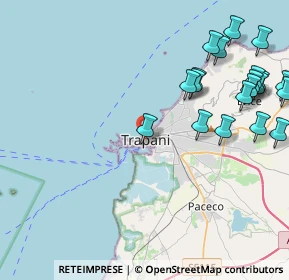 Mappa Via Bastioni, 91100 Trapani TP, Italia (5.8895)