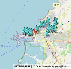 Mappa Via Capitano Bruno Salvatore, 91100 Trapani TP, Italia (1.502)