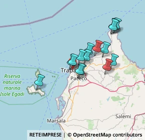 Mappa Via Capitano Giurlanda Nicolò, 91100 Trapani TP, Italia (12.60733)