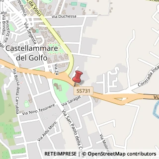 Mappa Via Gemma D'Oro, 47, 91014 Castellammare del Golfo, Trapani (Sicilia)