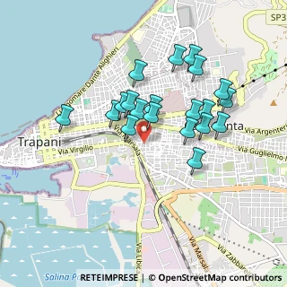 Mappa Via Castelvetrano, 91100 Trapani TP, Italia (0.883)
