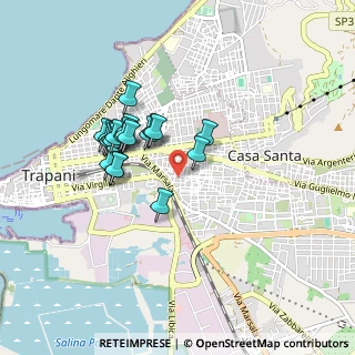 Mappa Via Castelvetrano, 91100 Trapani TP, Italia (0.82)