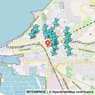 Mappa Via Castelvetrano, 91100 Trapani TP, Italia (0.705)