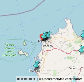 Mappa Piazza Generale Scio, 91100 Trapani TP, Italia (15.31091)