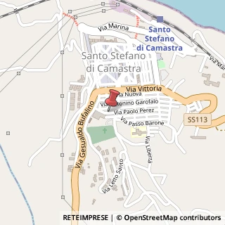 Mappa Via Paolo Perez, 92, 98077 Santo Stefano di Camastra, Messina (Sicilia)