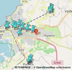 Mappa Via Ventinove, 91100 Trapani TP, Italia (2.764)