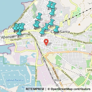 Mappa Via Empedocle D'Agrigento, 91100 Trapani TP, Italia (1.32333)