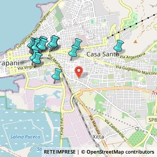 Mappa Via Empedocle D'Agrigento, 91100 Trapani TP, Italia (1.3255)