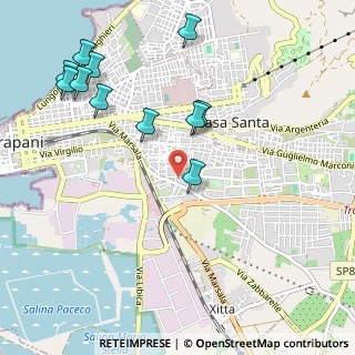 Mappa Via Empedocle D'Agrigento, 91100 Trapani TP, Italia (1.31182)